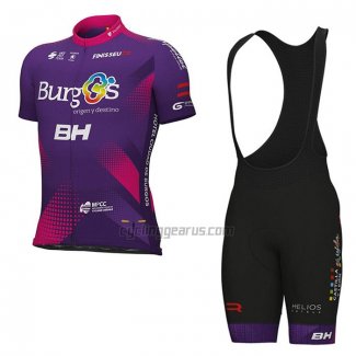 Burgos BH Cycling Jersey Bib Short 2022 Men Short Sleeve Purple Fuchsia