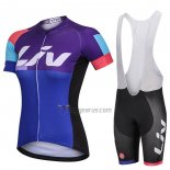 Liv Cycling Jersey Bib Short 2018 Women Short Sleeve Fuchsia