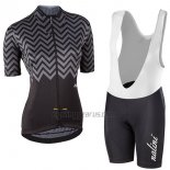 Nalini Wave Cycling Jersey Bib Short 2017 Women Short Sleeve Black