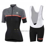 Sportful Cycling Jersey Bib Short 2017 Women Short Sleeve Giara Black