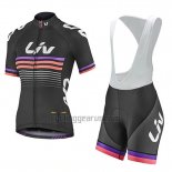 Liv Cycling Jersey Bib Short 2019 Women Short Sleeve Black Fuchsia