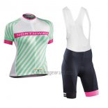 Northwave Cycling Jersey Bib Short 2017 Women Short Sleeve Green and Pink