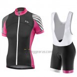 Liv Pro Cycling Jersey Bib Short 2017 Women Short Sleeve Black and Red