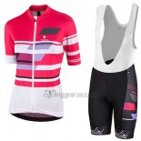 Nalini Dolomiti Cycling Jersey Bib Short 2017 Women Short Sleeve Red