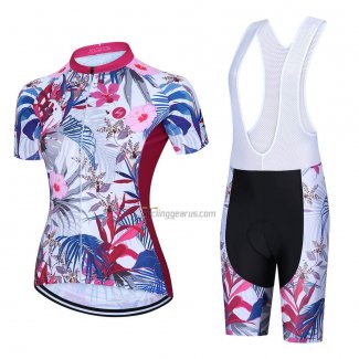 Steep Cycling Jersey Bib Short 2023 Women Short Sleeve Pink Black