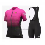 ALE Cycling Jersey Bib Short 2021 Women Short Sleeve Fuchsia