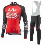 Liv Cycling Jersey Bib Short 2017 Women Short Sleeve Red