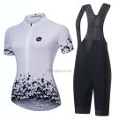 Steep Cycling Jersey Bib Short 2023 Women Short Sleeve Black White