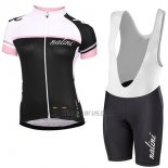 Nalini Cycling Jersey Bib Short 2017 Women Short Sleeve White and Black