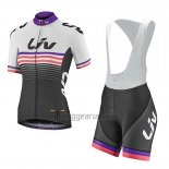 Liv Cycling Jersey Bib Short 2019 Women Short Sleeve Black White Fuchsia