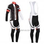 Pinarello Cycling Jersey Bib Tight 2013 Men Long Sleeve Black and Red