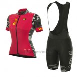 ALE Prr Ventura Cycling Jersey Bib Short 2017 Women Short Sleeve Red