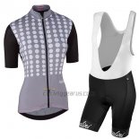 Nalini Optical Cycling Jersey Bib Short 2017 Women Short Sleeve Black and Gray