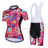 Steep Cycling Jersey Bib Short 2023 Women Short Sleeve Pink Black