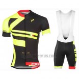 Pinarello Cycling Jersey Bib Short 2016 Men Short Sleeve Red and Yellow