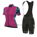 ALE Prr Ventura Cycling Jersey Bib Short 2017 Women Short Sleeve Pink