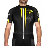 Pinarello Cycling Jersey Bib Short 2016 Men Short Sleeve Yellow and Black