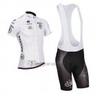 Tour de France Cycling Jersey Bib Short 2014 Men Short Sleeve White