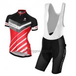 Nalini Cycling Jersey Bib Short 2017 Women Short Sleeve Red and Black