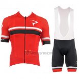 Pinarello Cycling Jersey Bib Short 2017 Men Short Sleeve Red