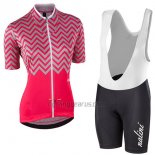 Nalini Wave Cycling Jersey Bib Short 2017 Women Short Sleeve Red